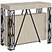 Consolle allungabile 90x40/300 cm Kerpa cashmere telaio antracite - Foto miniatura 1