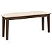 Panca 110 cm Marrone in Legno Massello di Hevea - Foto miniatura 4