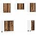 Set di Mobili da Cucina 11 pz Legno Antico in Truciolato - Foto miniatura 3