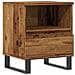 Comodino Legno Antico 40x35x50 Cm In Legno Multistrato - Foto miniatura 2