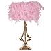 Lampada Da Tavolo Piume 6 - Rosa - Metallo - 25x25x54 Cm - Foto miniatura 1