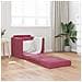 Divano letto 2-in-1 Rosso Vino 74x77x81 cm in Velluto - Foto miniatura 3