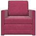 Divano letto 2-in-1 Rosso Vino 74x77x81 cm in Velluto - Foto miniatura 5
