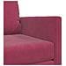 Divano letto 2-in-1 Rosso Vino 74x77x81 cm in Velluto - Foto miniatura 8
