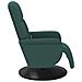 Poltrona Reclinante Massaggio Poggiapiedi Verde Scuro Velluto - Foto miniatura 5
