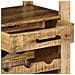 Carrello da Cucina 55x40x80 cm in Legno Massello Rustico di Mango - Foto miniatura 9