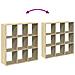 Libreria Divisorio Rovere Sonoma 102x29x103,5 cm in Truciolato - Foto miniatura 8
