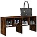 Scarpiera Impilabile Rovere Fumo 89,5x30x40 cm - Foto miniatura 2