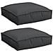 Cuscino per seduta pallet 2 pcs Nero 40 x 40 x 8 cm - Foto miniatura 1