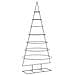 Albero di Natale Decorativo in Metallo Nero 210 cm - Foto miniatura 1