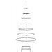 Albero di Natale Decorativo in Metallo Nero 210 cm - Foto miniatura 4