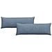 Cuscini da Divano 2 pcs Blu 120 x 40 cm Tessuto in Cords - Foto miniatura 1