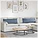 Cuscini da Divano 2 pcs Blu 120 x 40 cm Tessuto in Cords - Foto miniatura 2