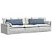 Cuscini da Divano 2 pcs Blu 120 x 40 cm Tessuto in Cords - Foto miniatura 3