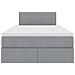 Letto con contenitore e materasso Grigio chiaro 120 x 200 cm - Foto miniatura 7
