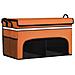Organizzatore Per Bagagliaio Auto Pieghevole A Doppio Strato Di Grande Capacità - Tessuto Oxford Orange - Foto miniatura 1