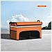 Organizzatore Per Bagagliaio Auto Pieghevole A Doppio Strato Di Grande Capacità - Tessuto Oxford Orange - Foto miniatura 2