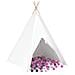 Tenda Teepee Bianco 120 x 120 x 150 cm Tessuto e Plastica - Foto miniatura 1