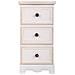 Cassettiera In Legno Bianco 31x26x60h - Foto miniatura 3