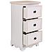 Cassettiera In Legno Bianco 31x26x60h - Foto miniatura 4