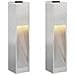 Lucina LED Solare da Percorso 2 pcs Argento - Foto miniatura 1