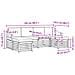 Set divani con cuscino 6 pcs Grigio Naturale e Chiaro - Foto miniatura 6