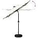 Parasol da Giardino con Luci LED 200 x 300 cm Poliestere Crema - Foto miniatura 6