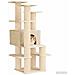Albero per gatti con pali per graffiare in sisal Crema 161 cm - Foto miniatura 3