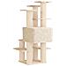 Albero per gatti con pali per graffiare in sisal Crema 161 cm - Foto miniatura 6