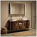Set di Armadi da Bagno 4 pcs Legno antico Legno ingegnerizzato - Foto miniatura 4