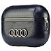 Custodia In Pelle Audi Per Airpods Pro 2 Con Logo, Nera - Foto miniatura 3