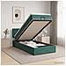 Letto ottomano con materasso Verde Scuro 90 x 190 cm Velluto - Foto miniatura 2