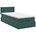 Letto ottomano con materasso Verde Scuro 90 x 190 cm Velluto - Foto miniatura 9