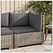 Divano Angolare con Cuscini GENDT Rattan naturale Grigio Kubu - Foto miniatura 3
