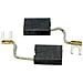 Spazzole di carbone per Bosch GOF 1700 ACE - 6,3 x 16 x 22 mm - coppia - Foto miniatura 2