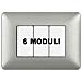 Am4806msl - Matix - Placca 6p Silver - Foto miniatura 3
