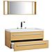 Mobiletto Lavabo Beige E Argento A 2 Cassetti Con Moderno Specchio Barcelona - Foto miniatura 19