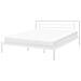Letto In Metallo Bianco Con Rete A Doghe 180 X 200 Cm Cusset - Foto miniatura 22