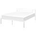 Letto In Metallo Bianco Con Rete A Doghe 180 X 200 Cm Cusset - Foto miniatura 13