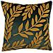 Set Di 2 Cuscini Decorativi In Velluto Motivo A Foglie 45x45cm Verde Smeraldo Mistletoe - Foto miniatura 6