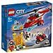 60281 Elicottero Antincendio con Motocicletta e Minifigure Pompiere e Pilota - Foto miniatura 1