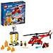 60281 Elicottero Antincendio con Motocicletta e Minifigure Pompiere e Pilota - Foto miniatura 3