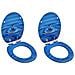 Tavolette Wc Chiusura Ammortizzata 2 Pz Mdf Blu Goccia D'acqua - Foto miniatura 1