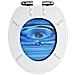 Tavolette Wc Chiusura Ammortizzata 2 Pz Mdf Blu Goccia D'acqua - Foto miniatura 6