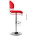 Sgabello Da Bar Rosso In Similpelle - Foto miniatura 5