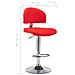 Sgabello Da Bar Rosso In Similpelle - Foto miniatura 7