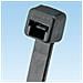 Cable Tie, 7.4"L (188mm) , Standard, Weather Resistant, Black, 100pc, Nero, 18,8 cm - Foto miniatura 1