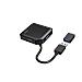 Hub USB 3.0 da tavolo, 4 porte, cavo integrato con adattatore Type C,nero - Foto miniatura 2