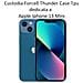 Thunder Custodia Tpu Silicone Cover Case Per Apple Iphone 13 Mini Black - Foto miniatura 2