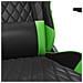 Sedia Da Gaming Con Poggiapiedi Nero E Verde In Similpelle - Foto miniatura 6